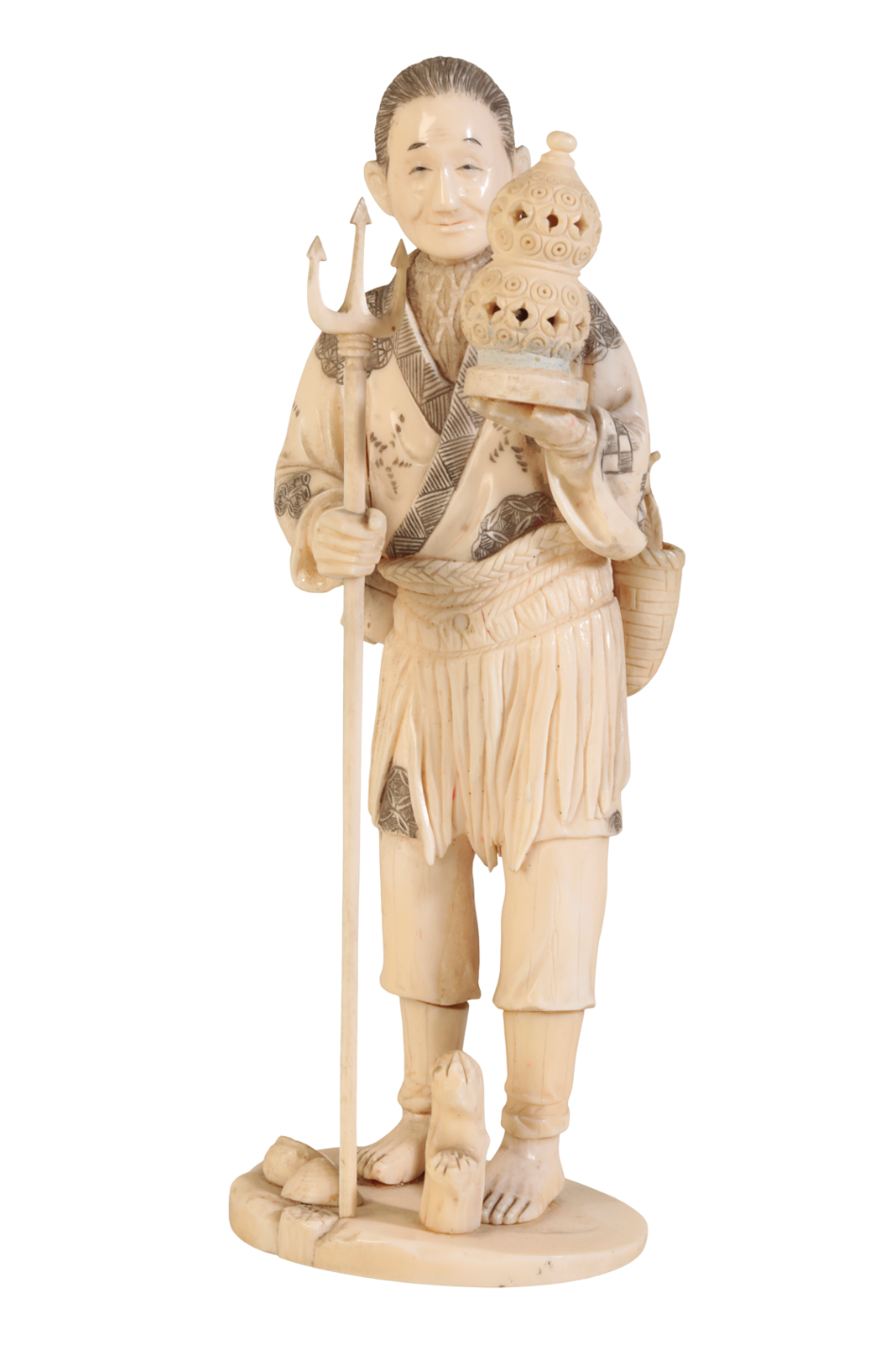 JAPANESE IVORY OKIMONO Meiji, of