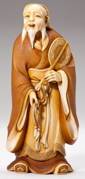 Japanese Ivory Okimono of a