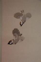 JAPANESE KAKEMONO Chidori in f
