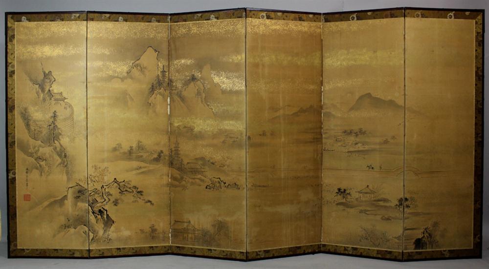 JAPANESE KANO SCHOOL SIX-PANEL
