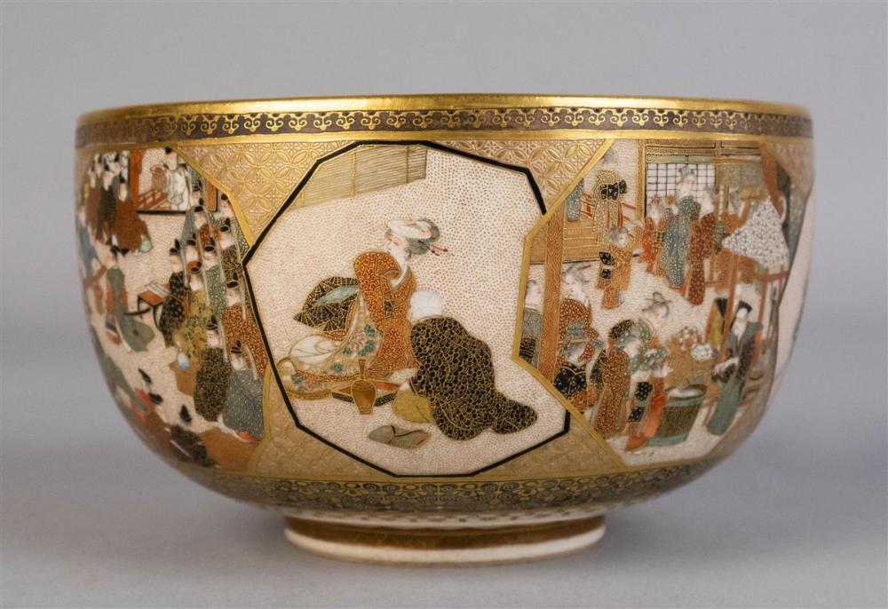 JAPANESE KINKOZAN EARTHENWARE BOWL,