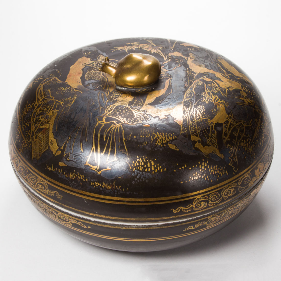JAPANESE KUTANI BOX AND COVER