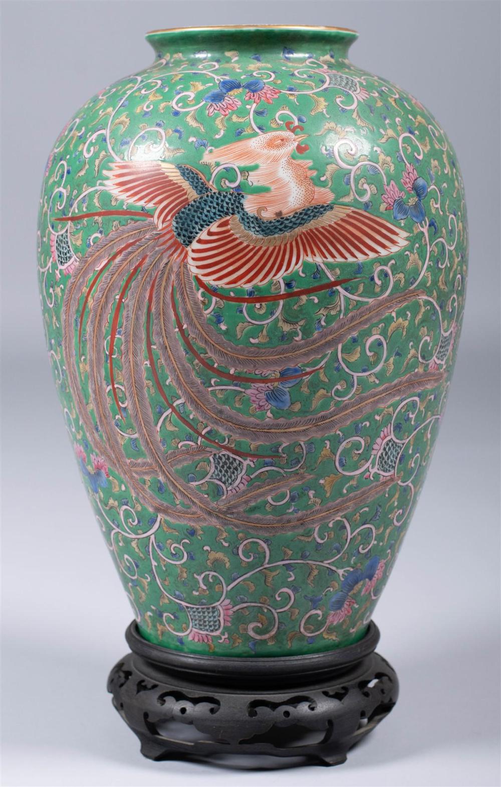 JAPANESE KUTANI VASE, MEIJI