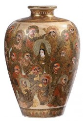 JAPANESE KYO-SATSUMA CERAMIC V