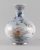JAPANESE KYOTO PORCELAIN VASE
