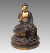 JAPANESE LACQUER AND GILT AMID