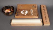 JAPANESE LACQUER BOWL WITH COV