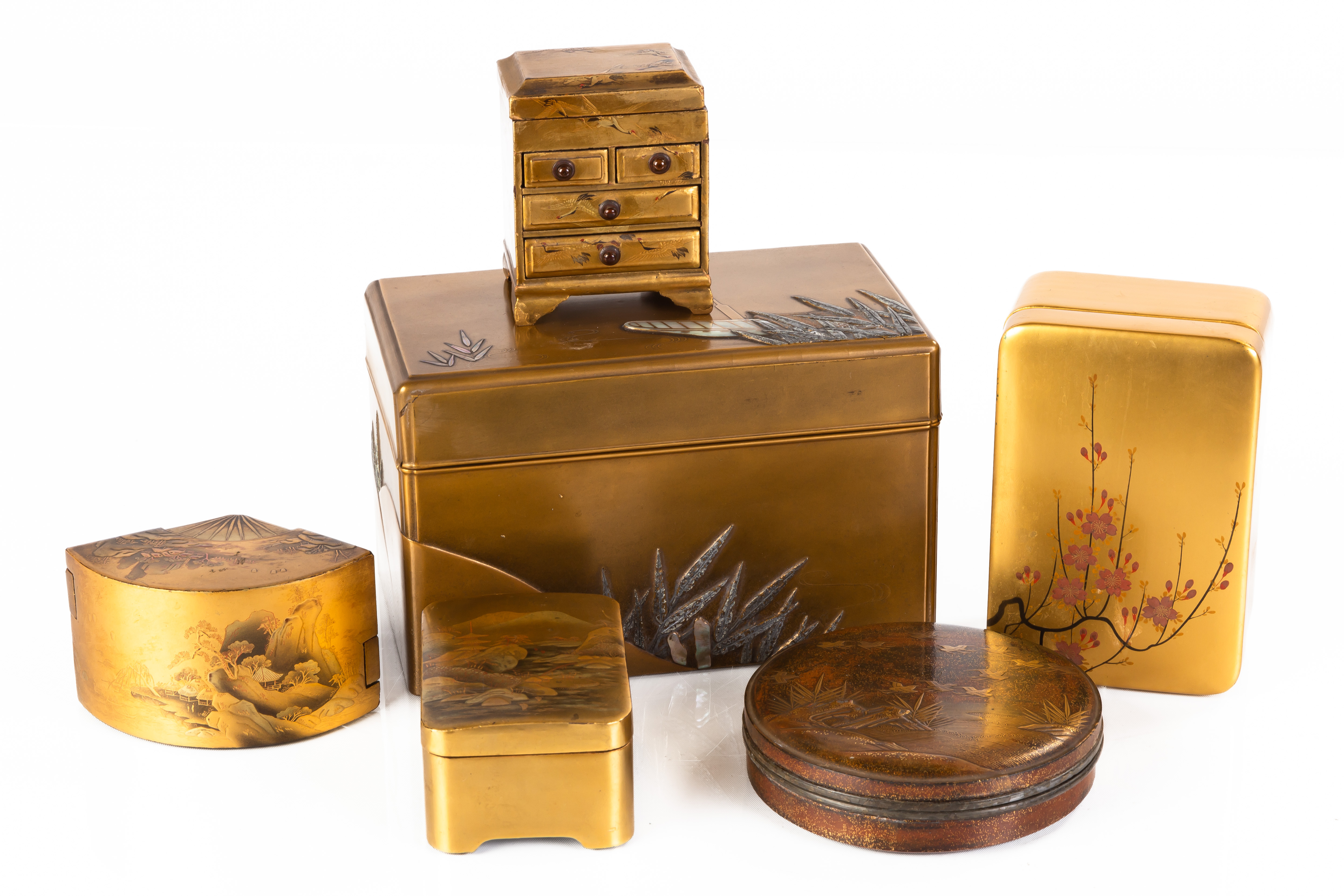 JAPANESE LACQUER BOXES 19th