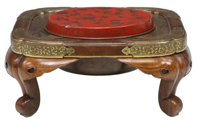 JAPANESE LACQUER & HARDWOOD BRAZIER