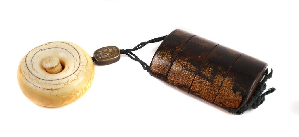 JAPANESE LACQUER INRO W IVORY