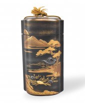 JAPANESE LACQUER INRO W/ MIXED