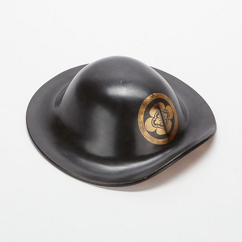 JAPANESE LACQUER JINGASA SAMURAI
