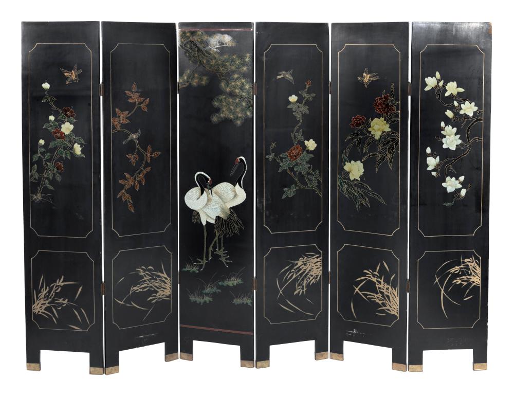 JAPANESE LACQUER SIX-PANEL