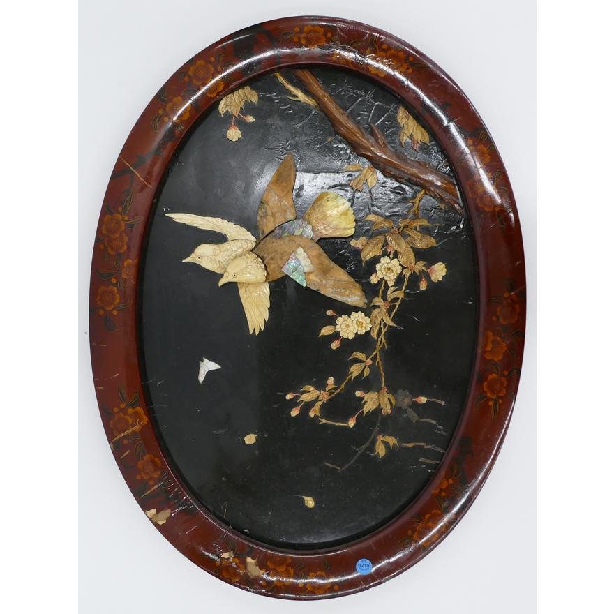 Japanese Lacquered Bone Applique