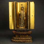 JAPANESE LACQUERED SHRINE Japa
