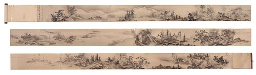 JAPANESE LANDSCAPE HANDSCROLL AFTER