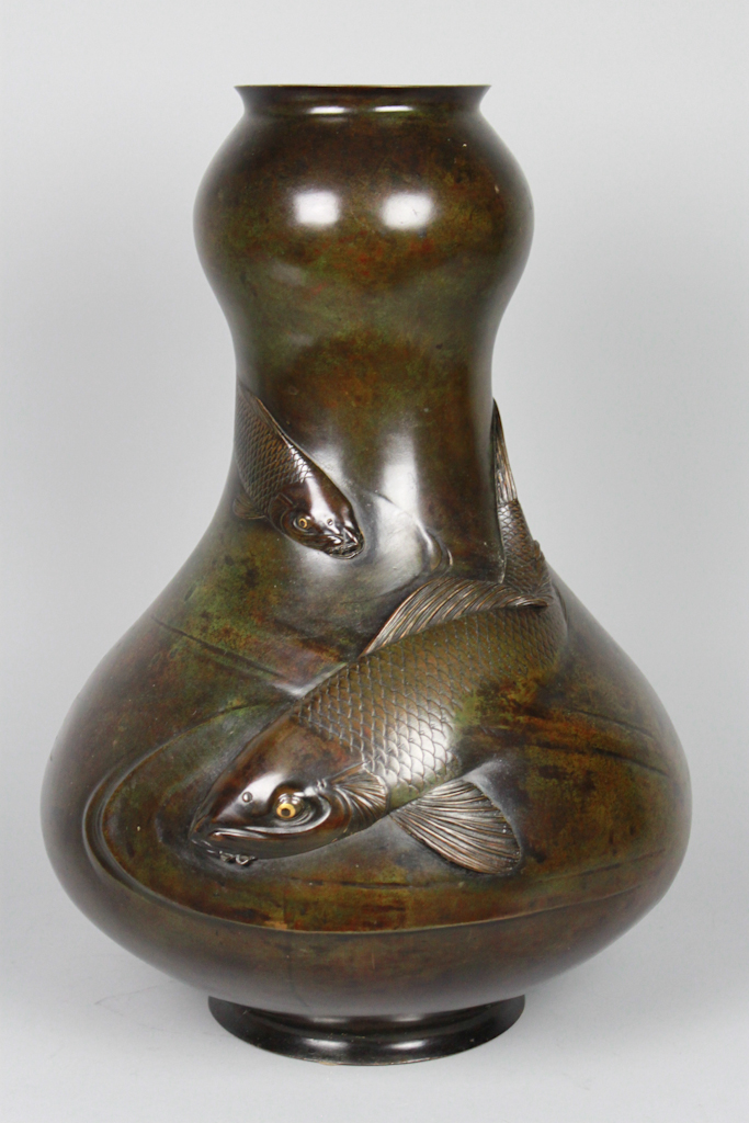 JAPANESE LARGE BRONZE DOUBLE
