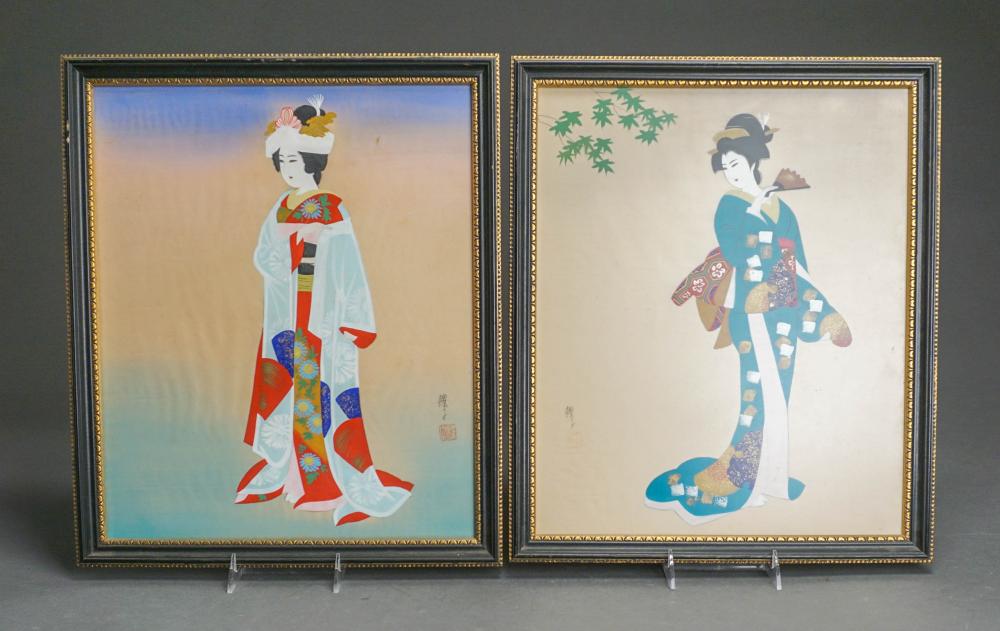 JAPANESE MAIDENS IN KIMONOS,