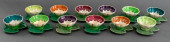 JAPANESE MAJOLICA DESSERT BOWL