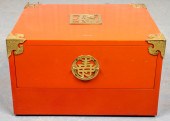 JAPANESE-MANNER RED LACQUER ST