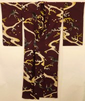 JAPANESE MAROON AND BIRDS SUMM