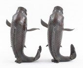JAPANESE MEIJI BRONZE CARP FOR