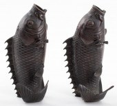 JAPANESE MEIJI BRONZE CARP FOR