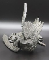 JAPANESE MEIJI BRONZE CHICKEN.