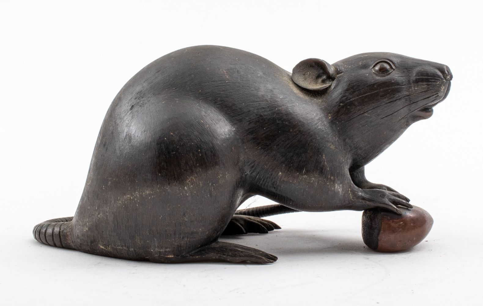 JAPANESE MEIJI BRONZE RAT WITH