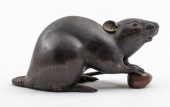 JAPANESE MEIJI BRONZE RAT WITH