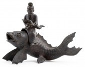 JAPANESE MEIJI BRONZE SCHOLAR