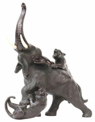 JAPANESE MEIJI BRONZE SCULPTURE
