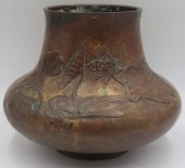 JAPANESE MEIJI BRONZE URN WITH