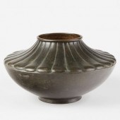 JAPANESE MEIJI BRONZE VASE IKE