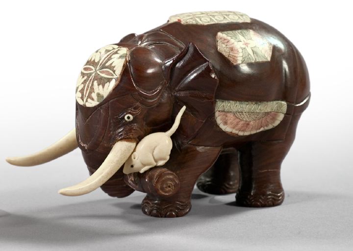 Japanese Meiji Carved Ivory and