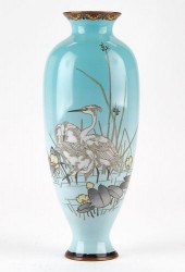 JAPANESE MEIJI CLOISONNE VASE