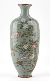 JAPANESE MEIJI CLOISONNE VASE