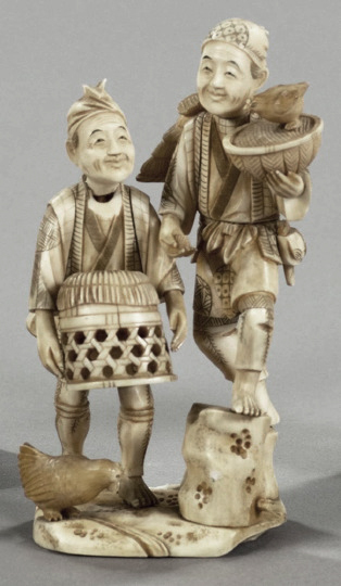 Japanese Meiji Elaborately Carved