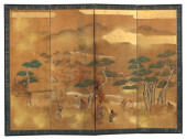 JAPANESE MEIJI-ERA PAINTED FOU