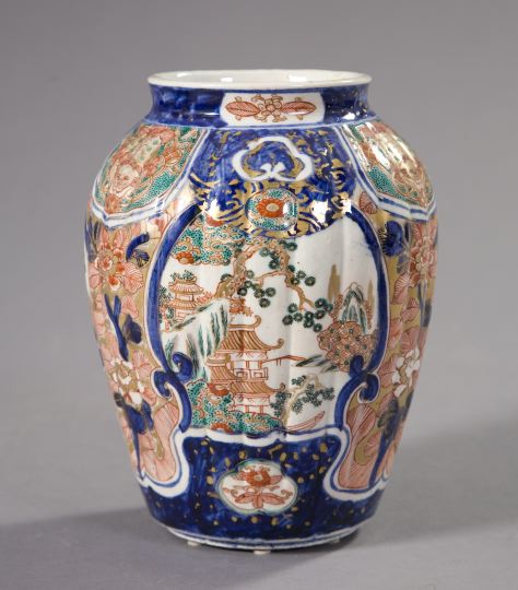 Japanese Meiji Imari Ribbed