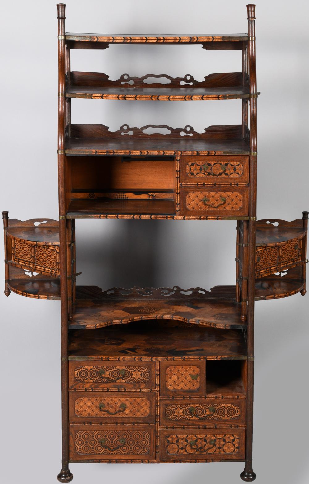 JAPANESE MEIJI MARQUETRY INLAID