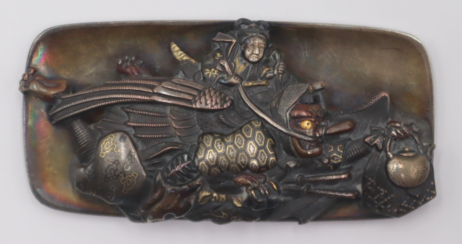 JAPANESE MEIJI MIXED METAL PURSE