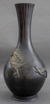 JAPANESE MEIJI PATINATED BRONZ
