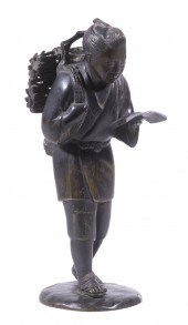 JAPANESE MEIJI PERIOD BRONZE F