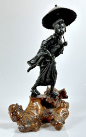 JAPANESE MEIJI PERIOD BRONZE F