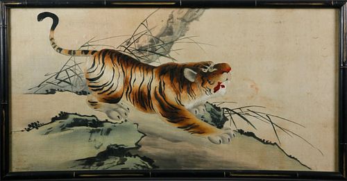 JAPANESE MEIJI PERIOD EMBROIDERED