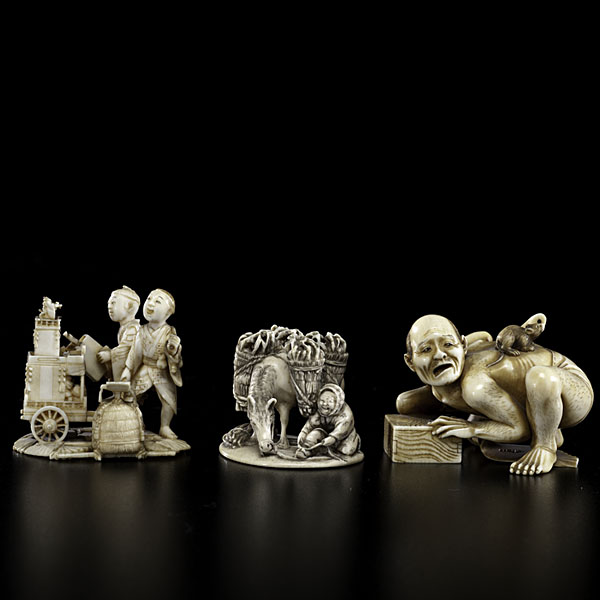 Japanese Meiji Period Ivory Figural