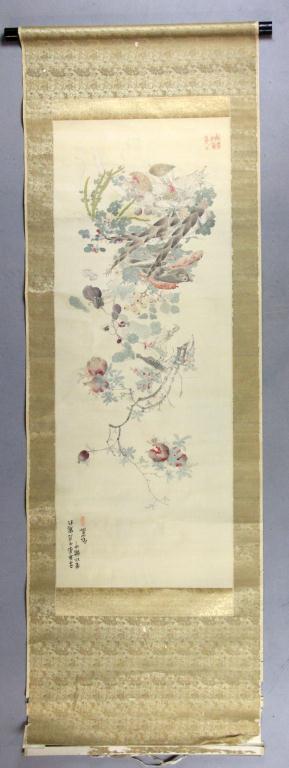 Japanese Meiji Period Scroll