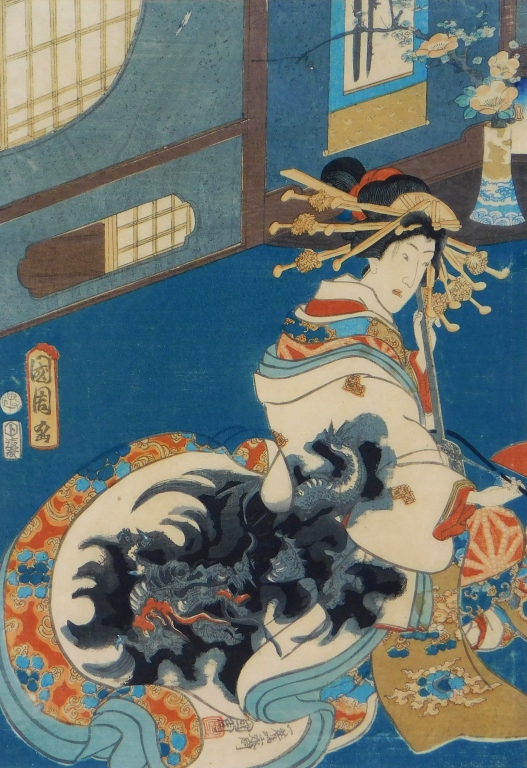 JAPANESE MEIJI PERIOD WOODBLOCK
