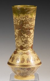JAPANESE MEIJI SATSUMA VASE WI